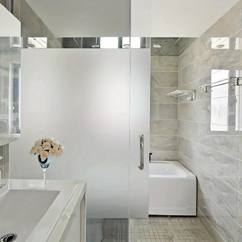 1 Roll 17.7*393.7in Matte Pure Frosted Window Film Privacy Glass Vinyl SelfAdhesive Film for Home Door Protective Sticker