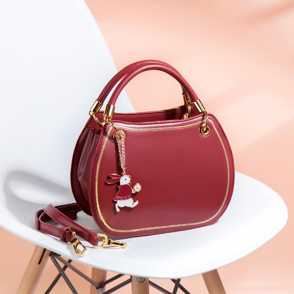 2024 Spring/Summer New Trendy Crossbody Bag, Red Women's Bag, Wedding Bag, Niche Design Bridal Handbag