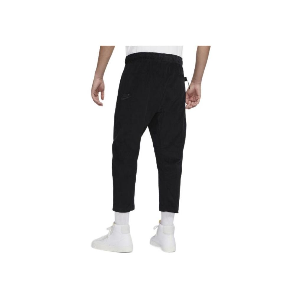 Nike Corduroy Tapered Cropped Casual Pants Men Bottoms Black DO2324-010