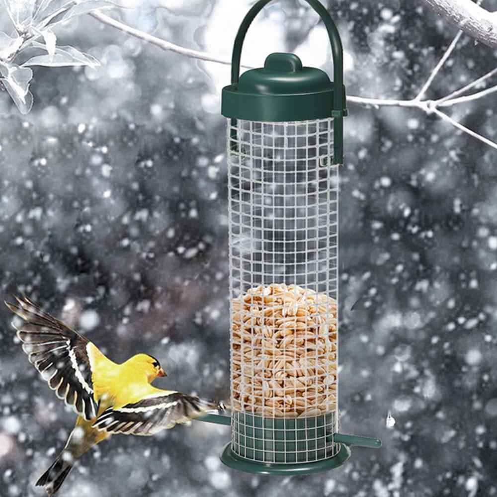 Hängendes Vogelfütterungswerkzeug, Gartenkoppel, Vogelfutterspender, Heimtierbedarf, Außendekoration, Wildvogelfutterspender, PVC-Rohr-Futterspender