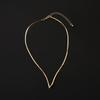 Trendy V-Shaped Snake Bone Clavicle Necklace - Versatile and Creative Design