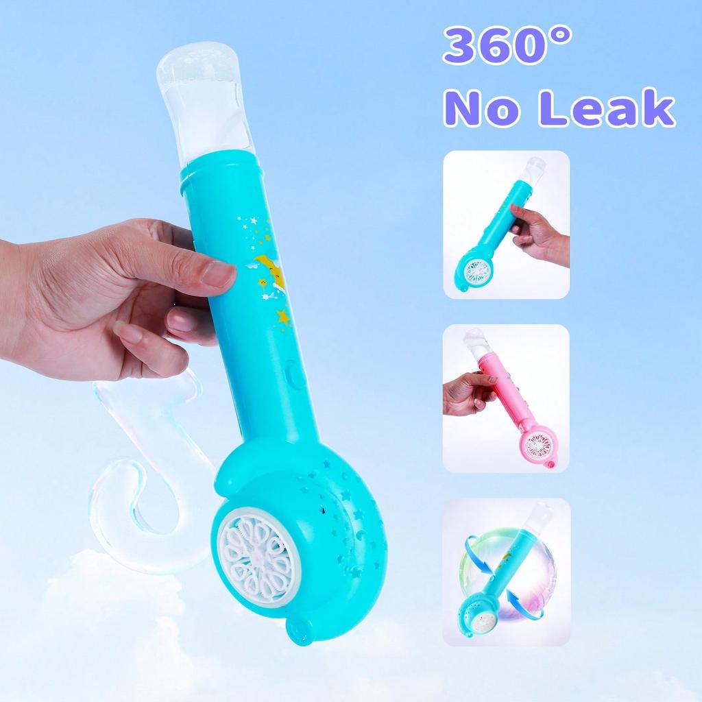 Moon Bubble Blaster Guns For Kids, Electric Bubble Machine With LED Lights, Safe Outdoor Toys For 3-12 Years Boys Girls Birthday Wedding Party Favors