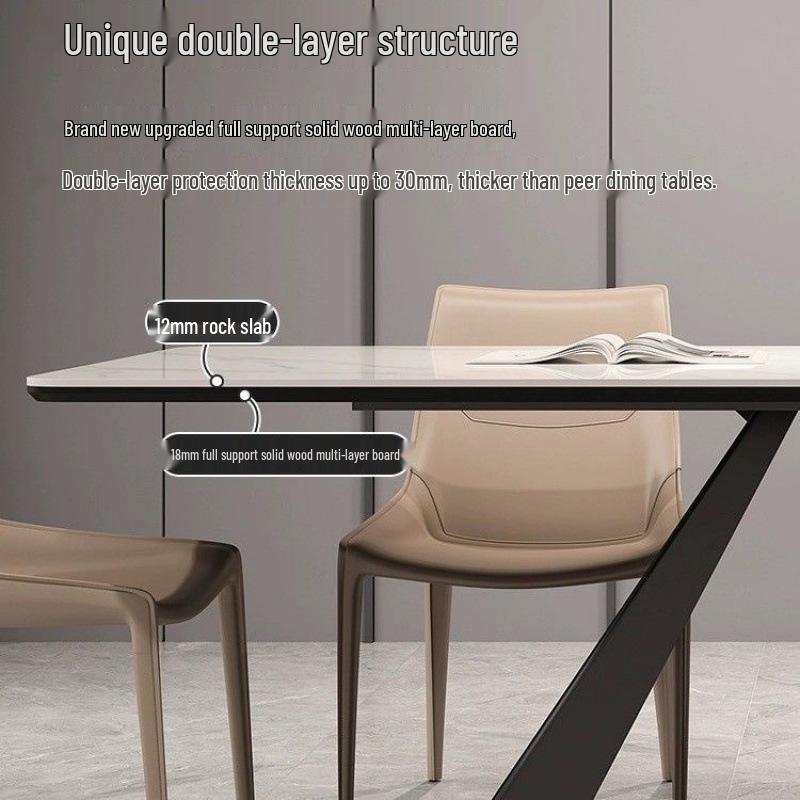 Nordic Luxury Saddle Leather Dining Chair - Modern Minimalist Italian Design