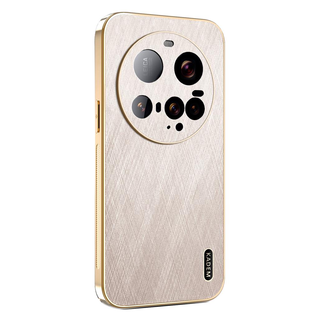 KADEM For Xiaomi 15 Ultra Case Electroplating Silk Texture PU+TPU Phone Back Cover