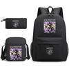 Katseye Music Gruppo di Ragazze Zaino Scolastico Borsa Pranzo Astuccio Set per Studenti Cartone Animato 3-in-1