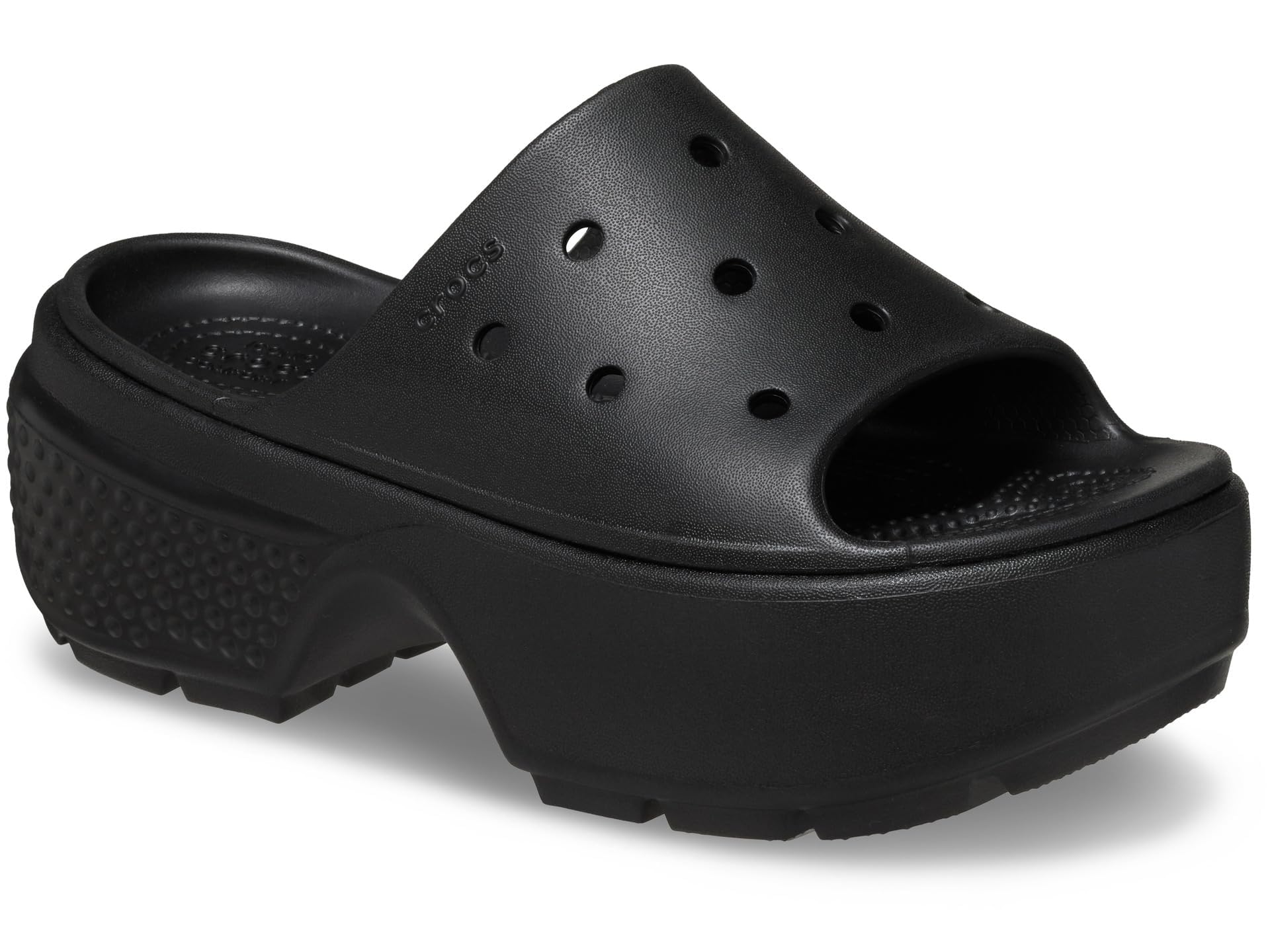 

Crocs Сандалии Stomp Slide 209346-001 (Черный/25.0/Женский) чёрный