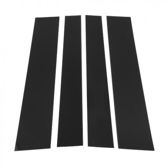 4 Pcs Car Door Pillar Window Trim for Toyota Sequoia 2008-2014 Black