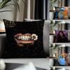 Hot HHozieried Cushion Cover Antidustmite Pillowcase Invisible Zipper Silky Short Plush Sofa Cushion Cover