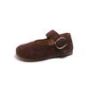 Autumn Leather Shoes Girls Solid Color Princess Shoes Soft Sole Birkenten Shoes Kids Shoes