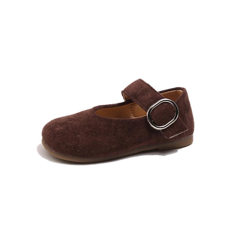 Autumn Leather Shoes Girls Solid Color Princess Shoes Soft Sole Birkenten Shoes Kids Shoes