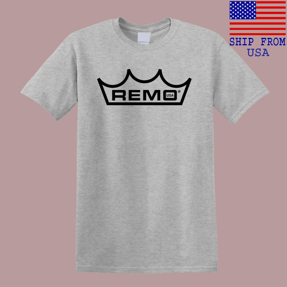 REMO Drums Men#039;s Grey Size S5XL Unisex T-Shirt XXL