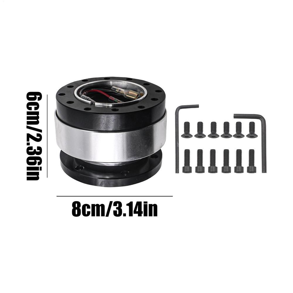 Quick Release Steering Wheel Hub Race Steering Wheel Quick Release Adapter Removable Compact Adapter Adjustable Replacement For