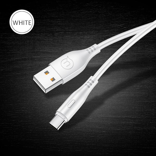 Usams Kabel U18 Usb-C 2A Fast Charge 1Mbiały/White Sj267Usb02 (Us-Sj267)