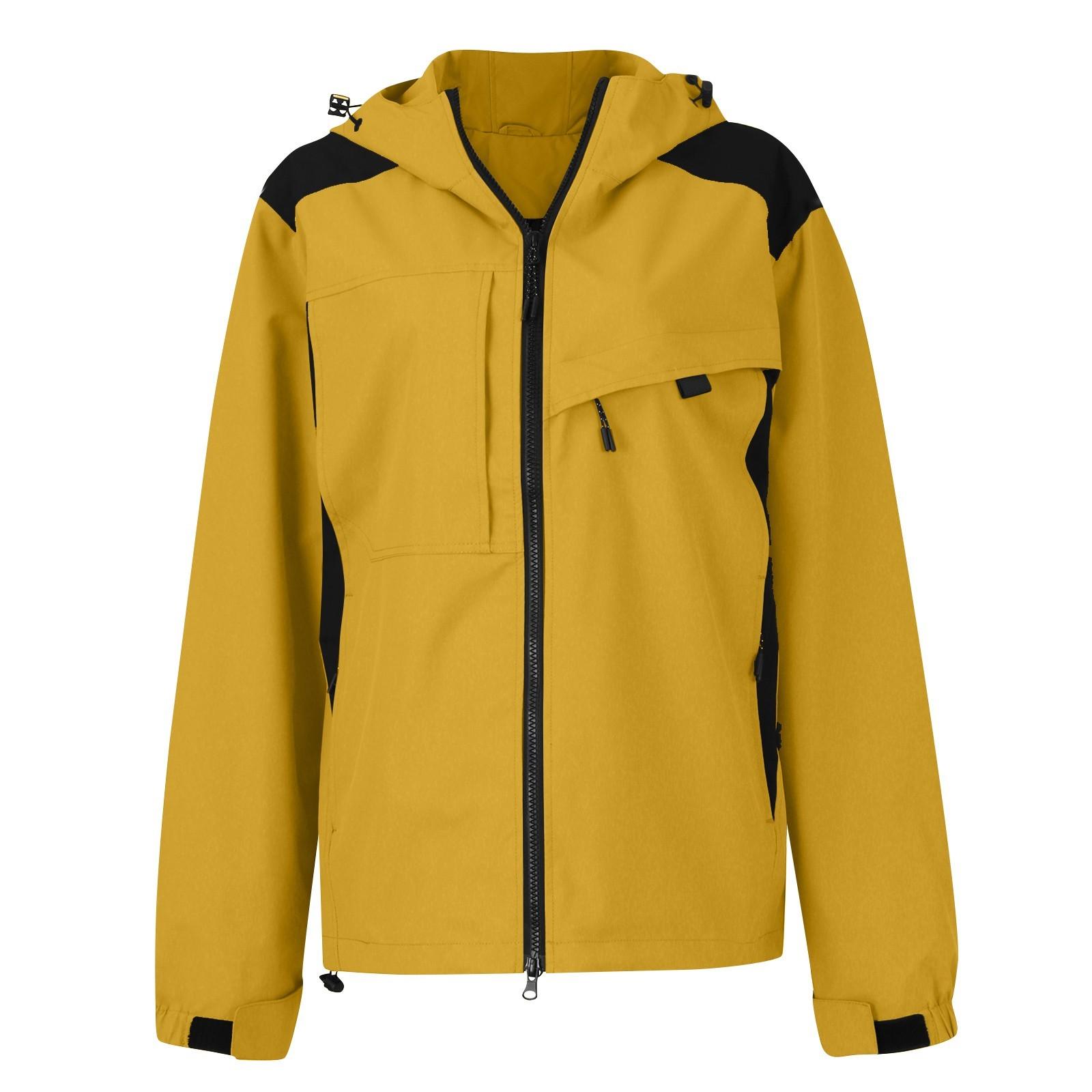 

Женская однотонная ветровка с капюшоном и длинными рукавами, спортивная ветровка для альпинизма, куртка и топ XXXXXL