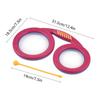 Glasses Drum Irregular Shape Clapping Drum Percussion Instrument Smooth Burrs Free Pink Blue