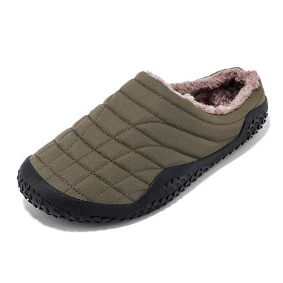Winter neue Samt-Baumwollschuhe Indoor Herren Outdoor Baumwollpantoffeln Mittleres Alter Große Größe Halbpantoffeln