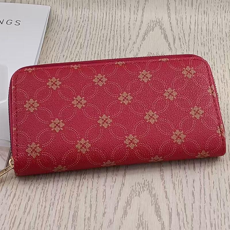 European & American Fashion Large Capacity Zipper Clutch Wallet - Multi-Card Slot, Simple, High-End Design
