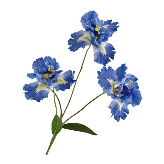 

Iris Artificial Flower Realistic Faux Iris Flowers 33 Soft Fabric Indoor Outdoor Decor for Wedding Bridal Bouquets Centerpieces темно-синий
