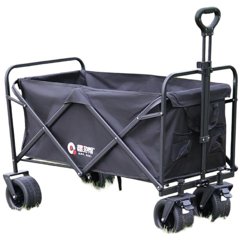 Extra Large Outdoor Camping Wagon with Tank Wheels