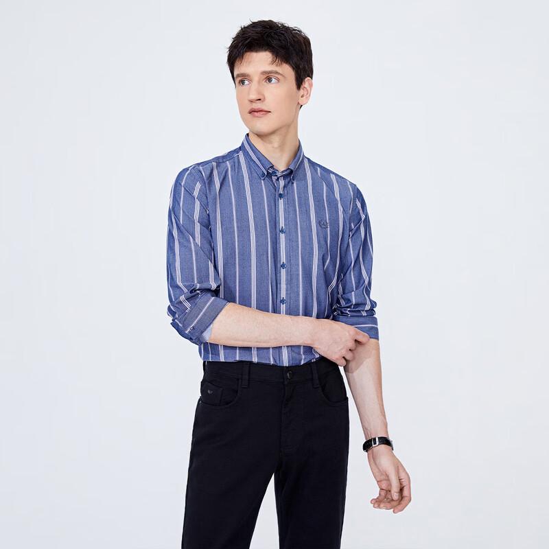 Navigare Men s Striped Long-Sleeve Casual Shirt L/40