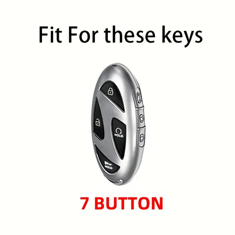 Tpu Car Key Case Cover For Hyundai Kona Ev N-Line Tucson Grandeur Gn7 Ioniq 6 Santa Fe Mx5 Garden Gl 7Button Accessories
