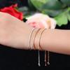 WWJ Adjustable Bracelet Bangle for Women Captivate Bar Slider Brilliant Jewelry