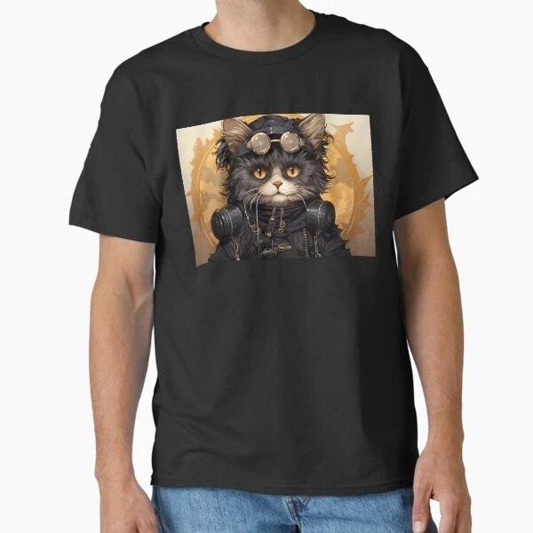 Feline Fantasy Cute Catboy Classic Tshirt Made In Usaaus Tshirt S2xl S