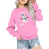 Kids' Fashion Loose-Fit Casual Long-Sleeve Christmas Print Oversized Crewneck Sweatshirt