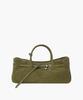 MARGESHERWOOD Grandma Used Bag_Dark Olive Suede