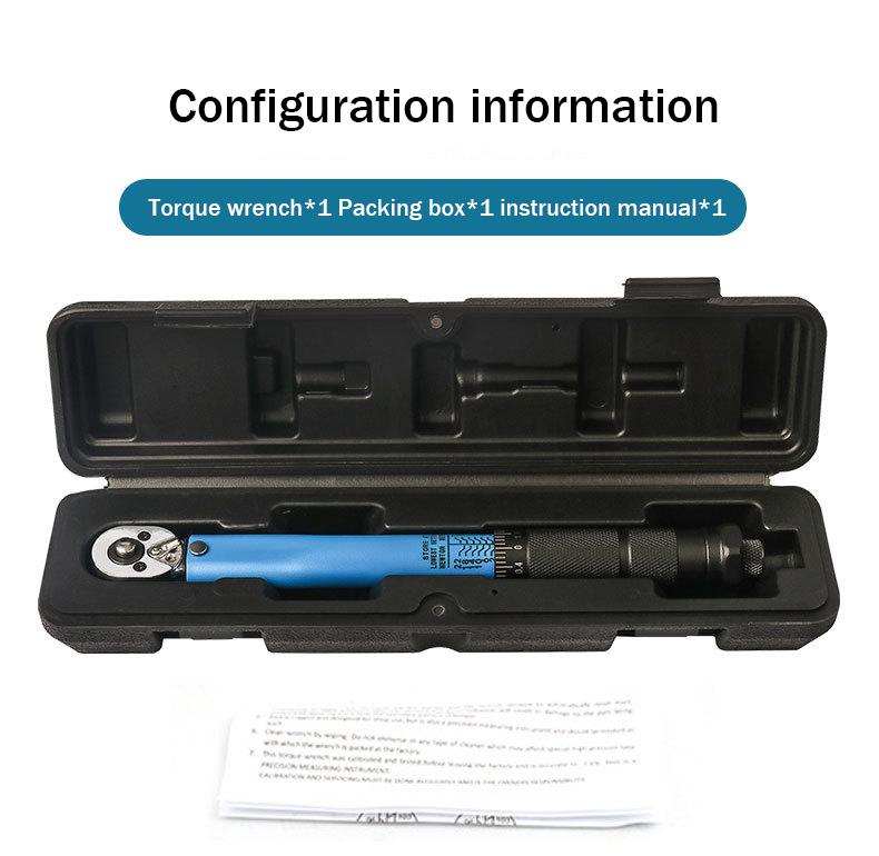 

2-24N.m Torque Wrench 1/4“ Precise Reversible Ratchet Torques Key Professional Bicycle Motorcycle Car Automotive Tool