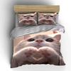 Cat Forming Heart Gesture Printed Duvet Cover Set1 Duvet Cover+2 Pillowcasemulti Size Bedroom Bedding Decor Luxury Gifts
