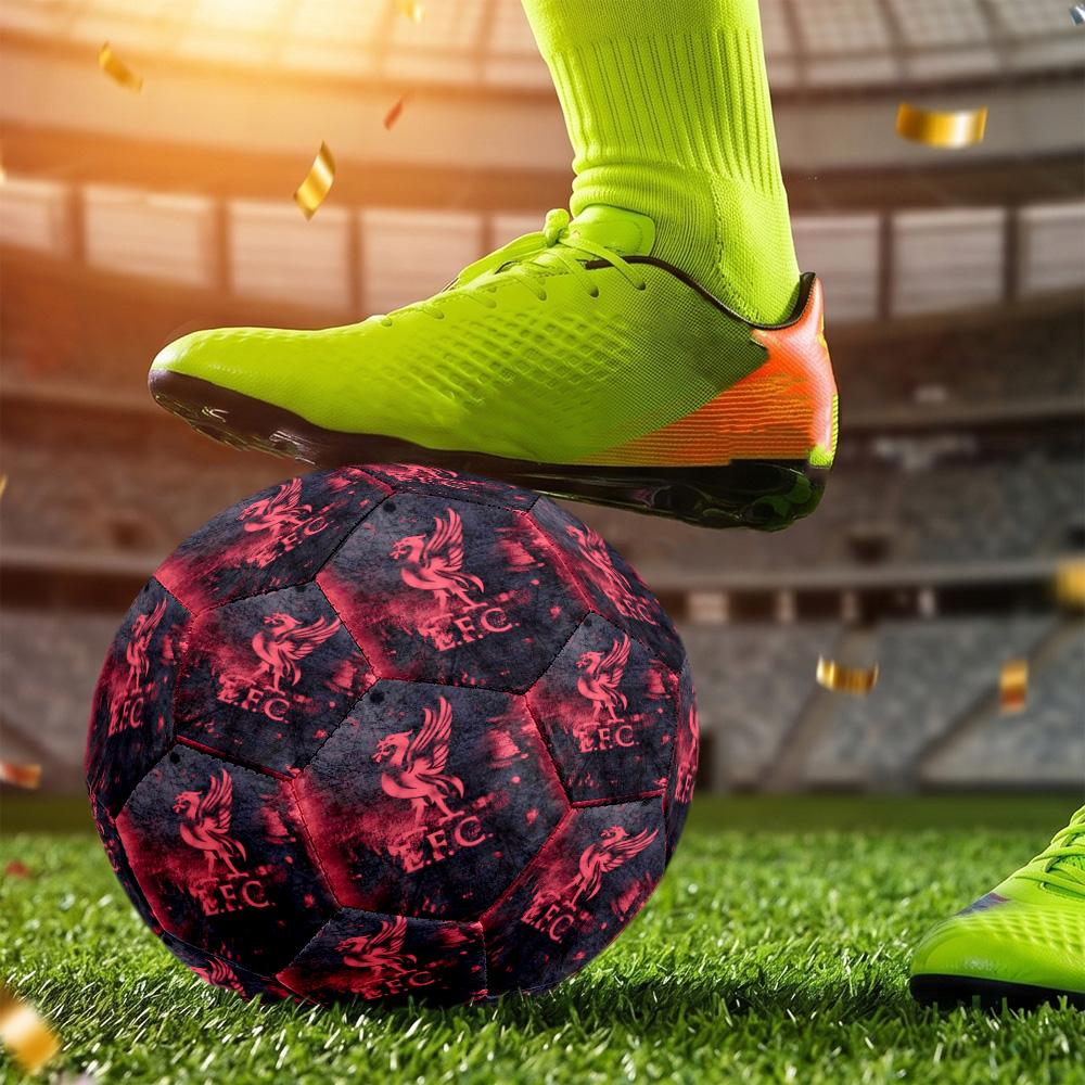Liverpool Size 5 Soccer Ball Machine Sewn Indoor Outdoor Universal Football Perfect Commemorative Gift for Soccer Lovers