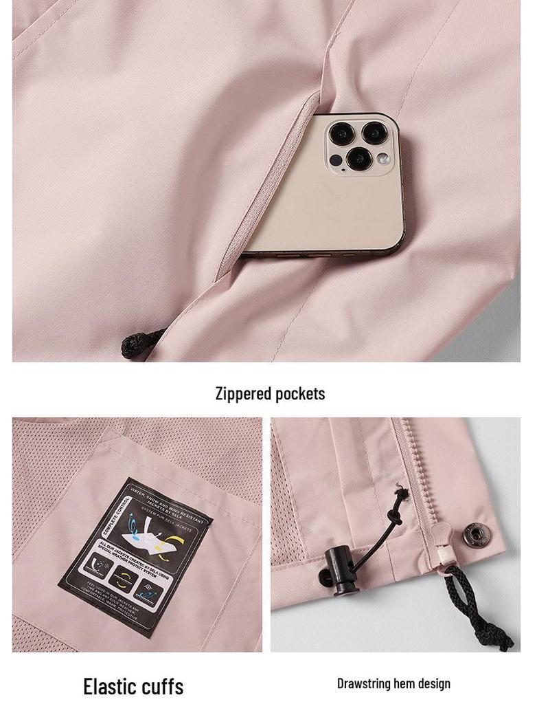 Mountain Couples' 3-in-1 Detachable Fleece-Lined Windproof Hiking Suit