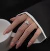 Original 925 Sterling Silver Pearl Rings For Women Counple Wedding Engagement Silver Women's Vintage Ring Jewelry
