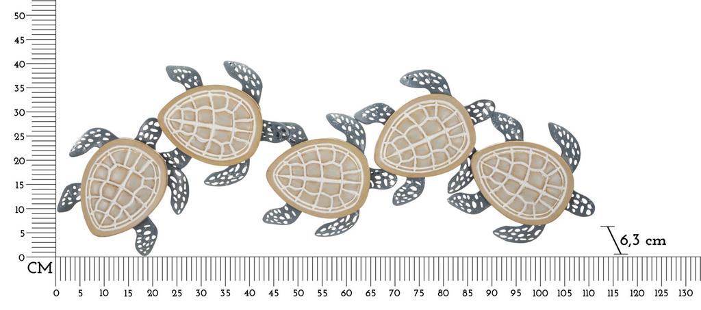 Wandpaneel Schildkröten Cm 111,5X6,3X43