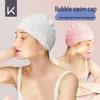 Keep Waterproof Silicone Swimming Cap for Adults with Long Hair