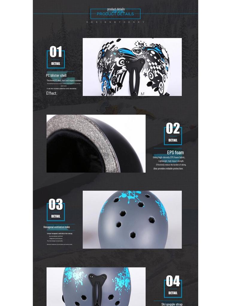 MOON Snow Ski Helmet: Winter Sports Safety Head Protection