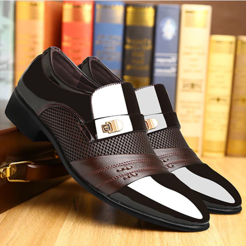 New Men's Shoes Business Formal Men's Leather Shoes Large Size British Casual Shoes Men's Footwear