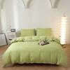 1Pc Simple Solid Color Washed Cotton Quilt Cover Skin Friendly Breathable Bedding for Seasons King Queen Size Comforter Cover