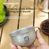 New MINI Camping Water Cup Titanium Alloy Portable Tea Coffee Cup Outdoor Kitchen Equipment Mountaineering Cups 80/220ml