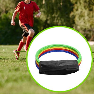 12 Bucăți Inele de Agilitate Exercițiu Cerc de Viteză Multifuncțional Footwork Echilibru Exerciții Inele de Sărit