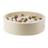 Dry Pool 110x30 Beige with 400 Balls: Pearl, Light Pink, Old Gold