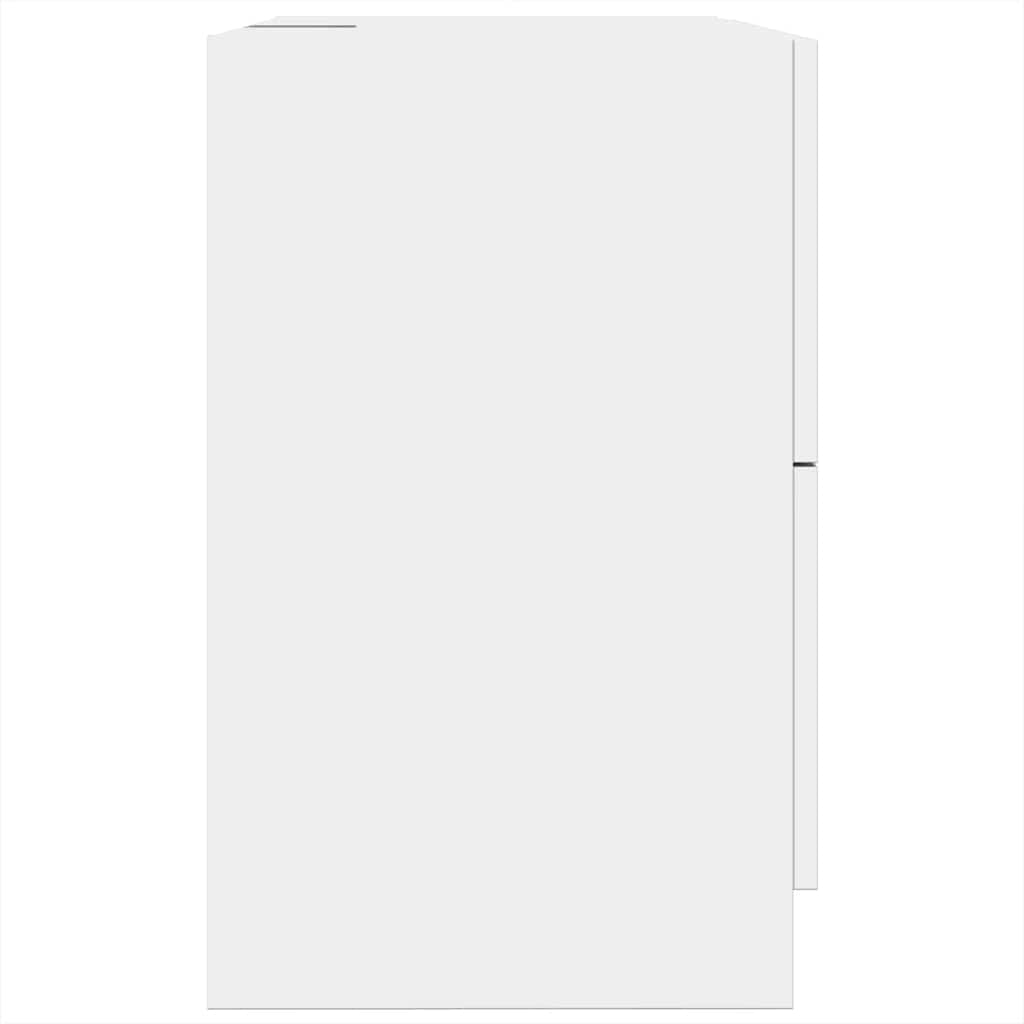 Vidaxl Szafka Pod Umywalkę, Biała 59X37X59 Cm, Materiał Drewnopochodny