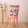 Easter Theme Chair Cover, Indoor Decorative Gnomes Cute Rabbit Pattern Chair Cover, Cute Cartoon Style Home Decorations