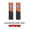LEG1 Car Seat Belt Cover Safety Belt Two-colour Splicing Shoulder Protection Pads For VW Tiguan CC Jetta Polo Passat T-ROC Touareg