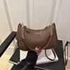 Yogodlns Stylish Luxury Design PU Leather Hobo Shoulder Bag Women Cherry Pendant Small Crossbody Bag For Daily Use Tote Bag