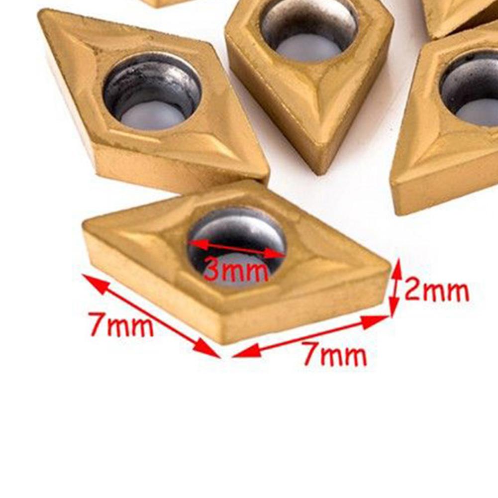 4Pcs Lathe Boring Bar Turning Tool Holder 10pcs DCMT070204 Indexable Carbide Inserts And Wrenches Metal Lathe Cutting Tools