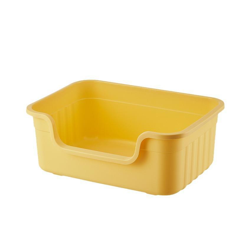 Bardzo duża kuweta dla kota odporna na chlapanie i zapachy, otwarty design odpowiedni dla kociąt i dużych kotów