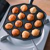 Sartén para Aebleskiver de 14 Agujeros Antiadherente Parrilla Sartén para Tortitas Fabricante de Takoyaki Bolas de Ebelskiver/Tortitas