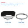 Haoge 58mm Square Metal Mount Lens Hood Shade Cap for 58mm Canon Nikon Leica Leitz Zeiss Voigtlander Nikkor Fujifilm Olympus Lenses and Other 58mm